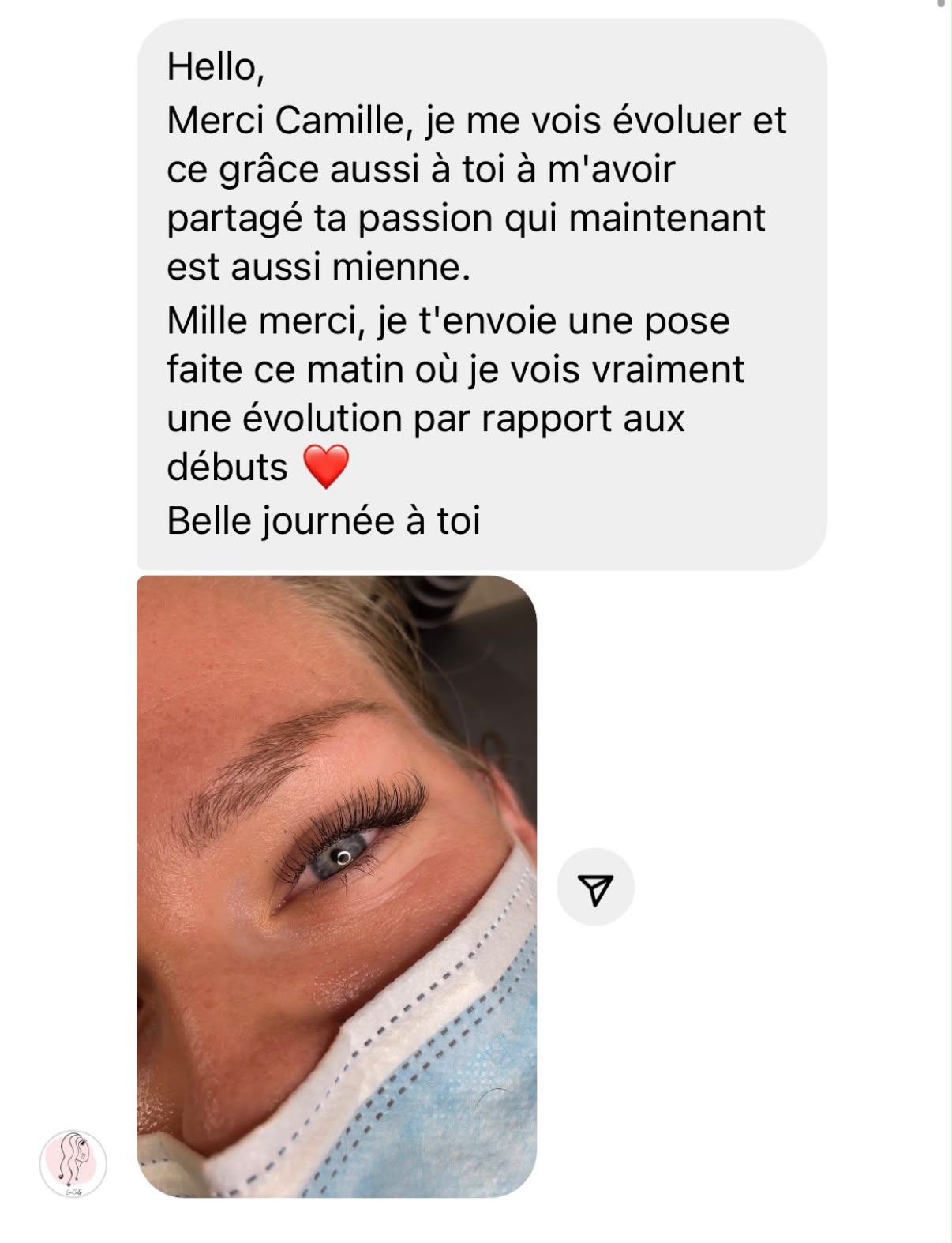 Message de Élève à Camille